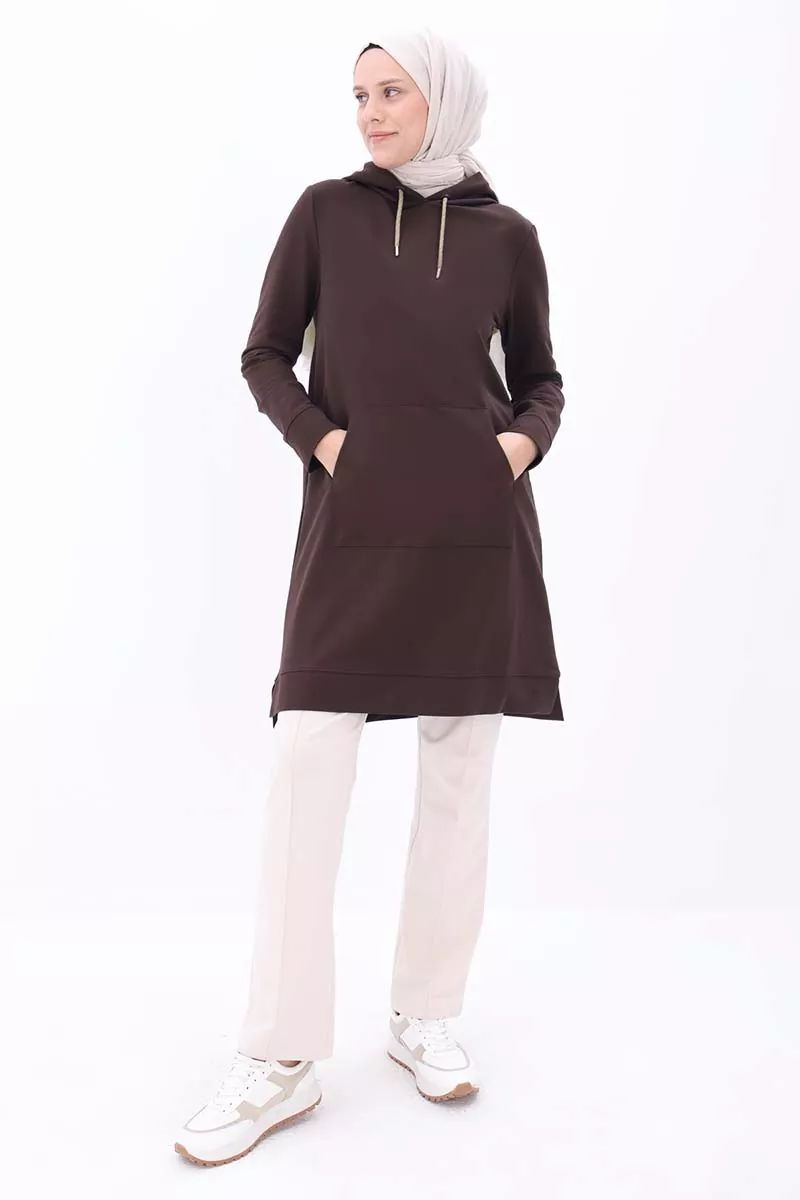 Hooded Corded Sweat Tunic